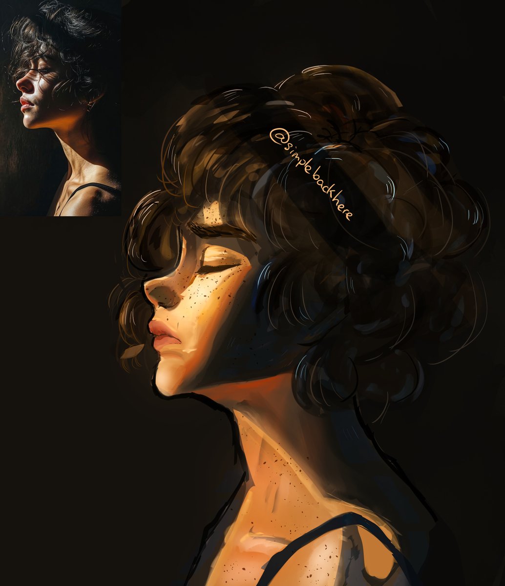 simplebackhere's tweet image. #art #lightstudy #artist #sketch #digitalart 
#digitalillustration #digitalartists 
light study 
time: 1 hour and 35 minutes