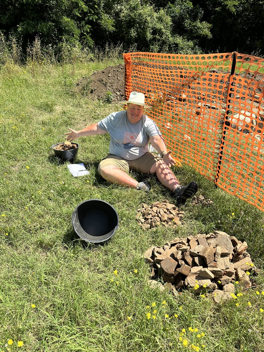 Our Associate Director Dr. Alexis Christensen really loves tile! And this is a good year for tile!! #LULP #Archaeology
 <a href="/UUtah/">University of Utah</a> <a href="/BSUHistory/">Boise State History</a>