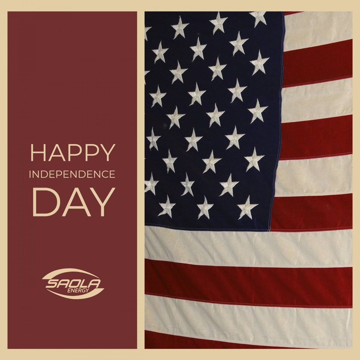 SaolaEnergy's tweet photo. Happy Independence Day! Let’s honor the nation that champions freedom and courage.

#IndependenceDay #4thofJuly https://t.co/uRweFOfGpI