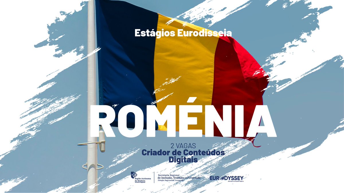 drjmadeira's tweet photo. Programa “Eurodisseia” promove estágios na Roménia, na área de Criador de Conteúdos Digitais

Destinatários: licenciados nas áreas de Comunicação, Jornalismo ou Marketing.

+ Informações: Eurodisseia Madeira – https://t.co/Ov9IBt1jJw https://t.co/p62z2s4tHO