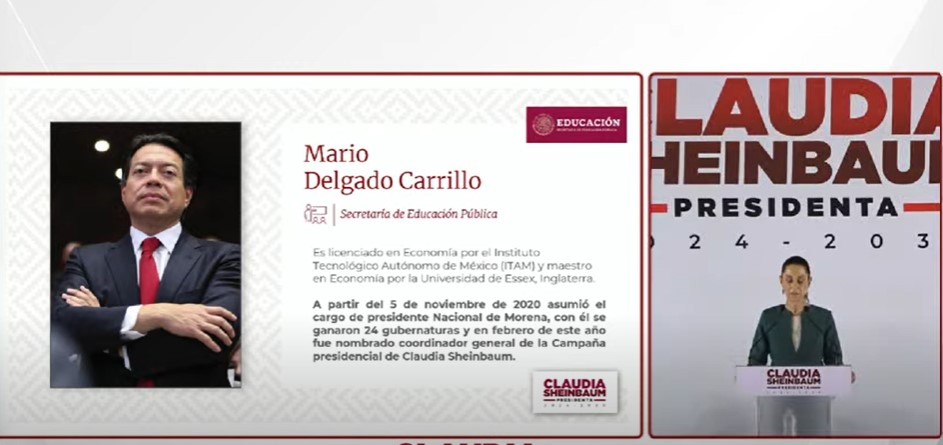 cesarmty's tweet image. 🔴⚡️#ULTIMAHORA
Mario Delgado será secretario de Educación en el gabinete presidencial de Claudia Sheinbaum.
