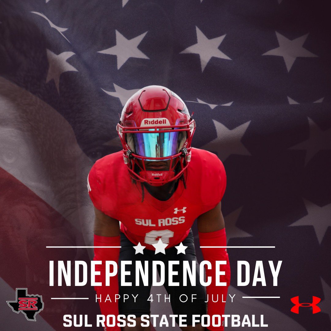 I appreciate the love <a href="/SRSUFootball/">Sul Ross Football</a>! Happy 4th🎆!