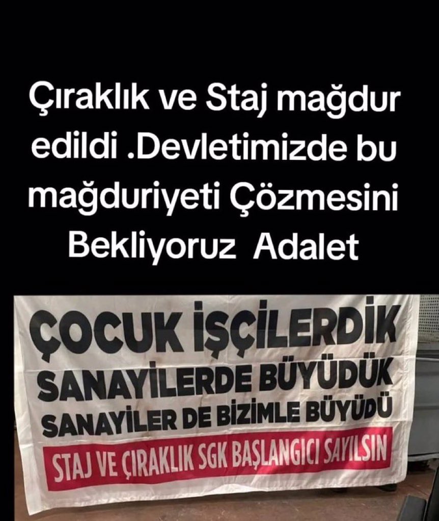 sevil265555's tweet photo. @MeclisinSesi6 #StajyerÇırağınGeleceğiniÇaldınız https://t.co/bzlNeG1uc1
