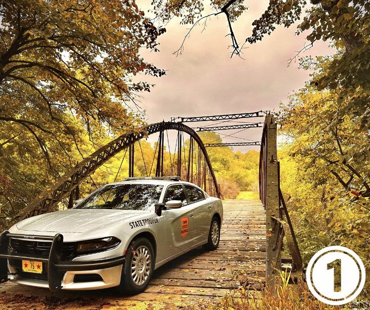 iowastatepatrol's tweet photo. Less than 24 hours left until the Iowa State Patrol submits their photo for the American Association of State Troopers Calendar Contest! 

Help us pick by choosing between the top 2 entries. Reply or quote with #1 or #2. The winning entry will be announced at NOON on Friday! https://t.co/GGV5H54jar