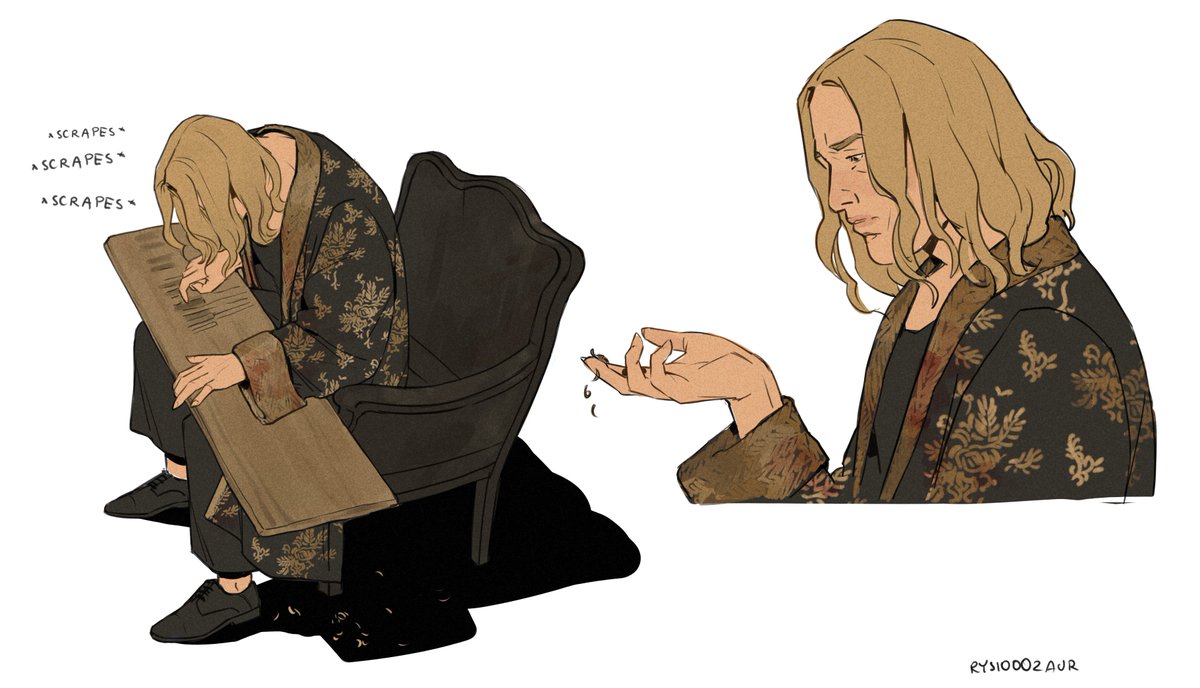 rysiutokwiat's tweet photo. So my first fanart is Lestat scratching the plank 💅
#iwtv https://t.co/CYk0F5H9G9
