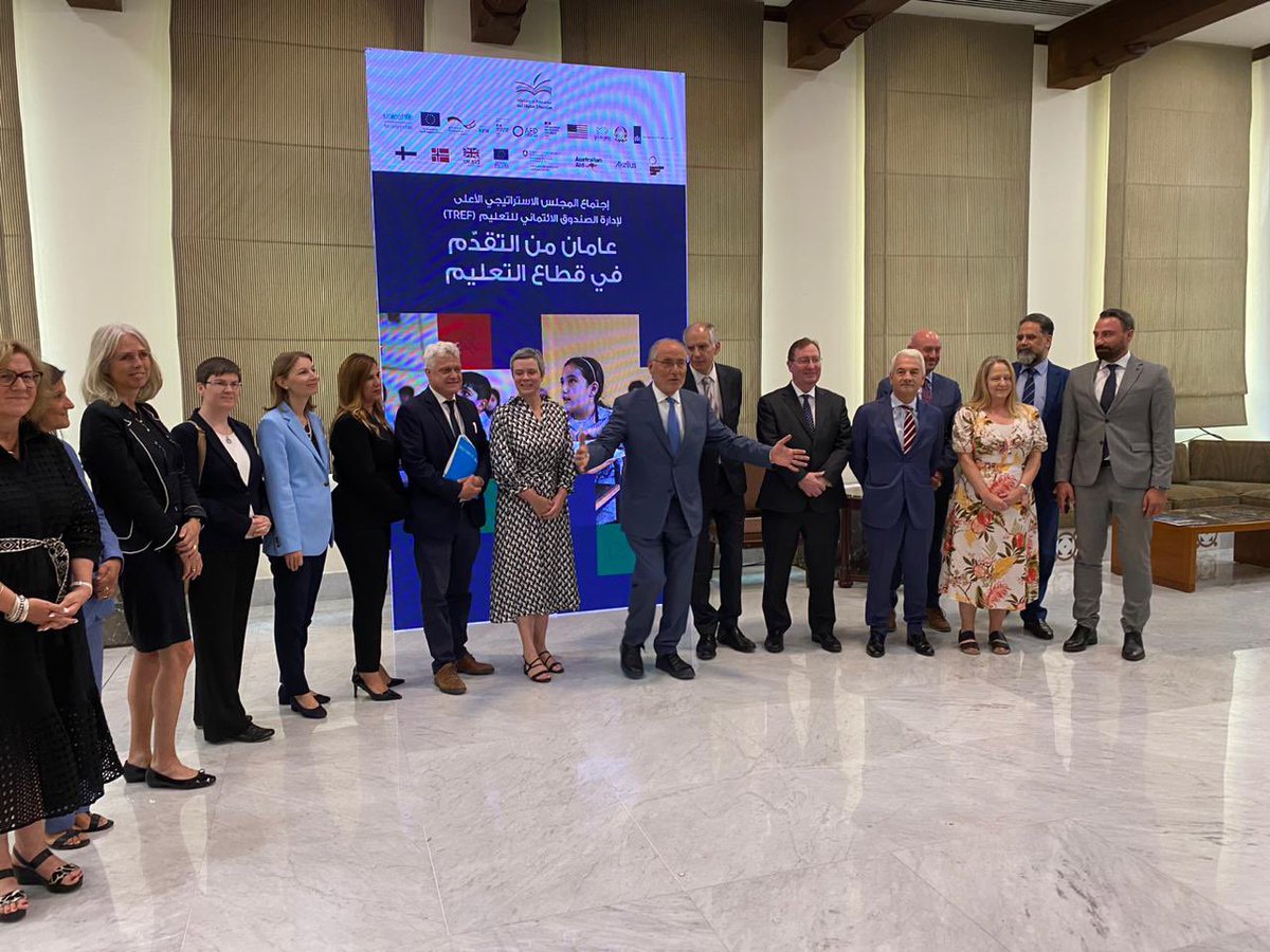 High-level talks today between 🇱🇧 &amp; education partners to plan next school year. Domestic financing &amp; reforms will be key to success in SY 24/25 &amp; beyond. 🇩🇪🇪🇺 🇫🇷 🇨🇭 🇳🇱 🇮🇹 🇬🇧 🇺🇸 🇫🇮 🇸🇪🇳🇴 

<a href="/BMZ_Bund/">Bundesentwicklungsministerium</a>
@kfw_int_fz
<a href="/UNICEFLebanon/">UNICEF Lebanon</a>