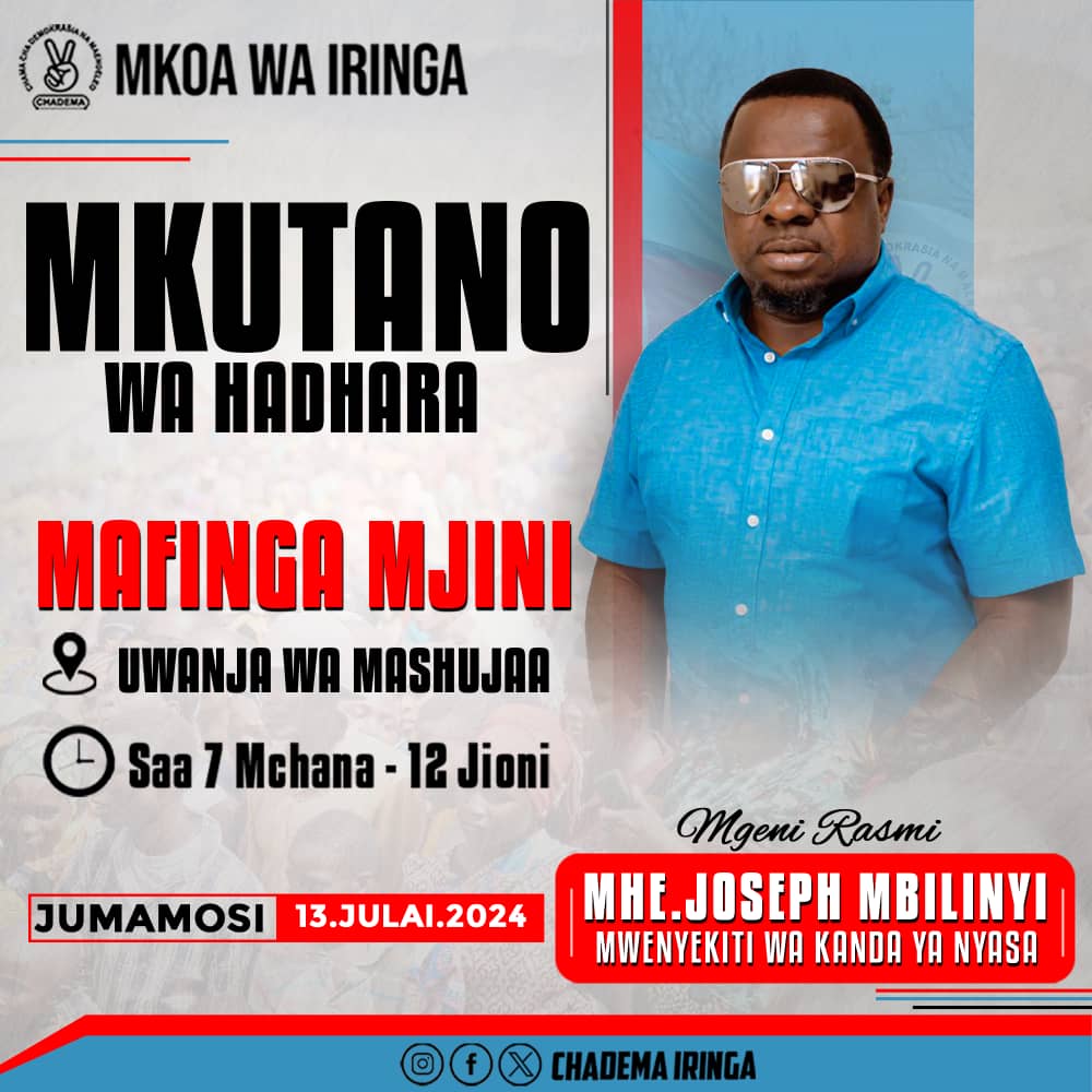 ChasoIringa's tweet photo. Wote Mnakaribishwa https://t.co/0TjBxn74Lu