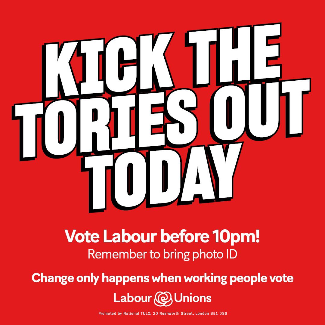 UNISON Northern Labour Link (@labour_link) on Twitter photo <a href="/NorthernUNISON/">UNISON Northern</a> campaigning for <a href="/UKLabour/">The Labour Party</a> candidate Joe Morris!
Don’t forget the polls close at 10pm still plenty of time to use your vote!
#makeyourvotecount
#votelabour🌹
#GE2024
#newdealforworkingpeople <a href="/NorthernUNISON/">UNISON Northern</a> campaigning for <a href="/UKLabour/">The Labour Party</a> candidate Joe Morris!
Don’t forget the polls close at 10pm still plenty of time to use your vote!
#makeyourvotecount
#votelabour🌹
#GE2024
#newdealforworkingpeople