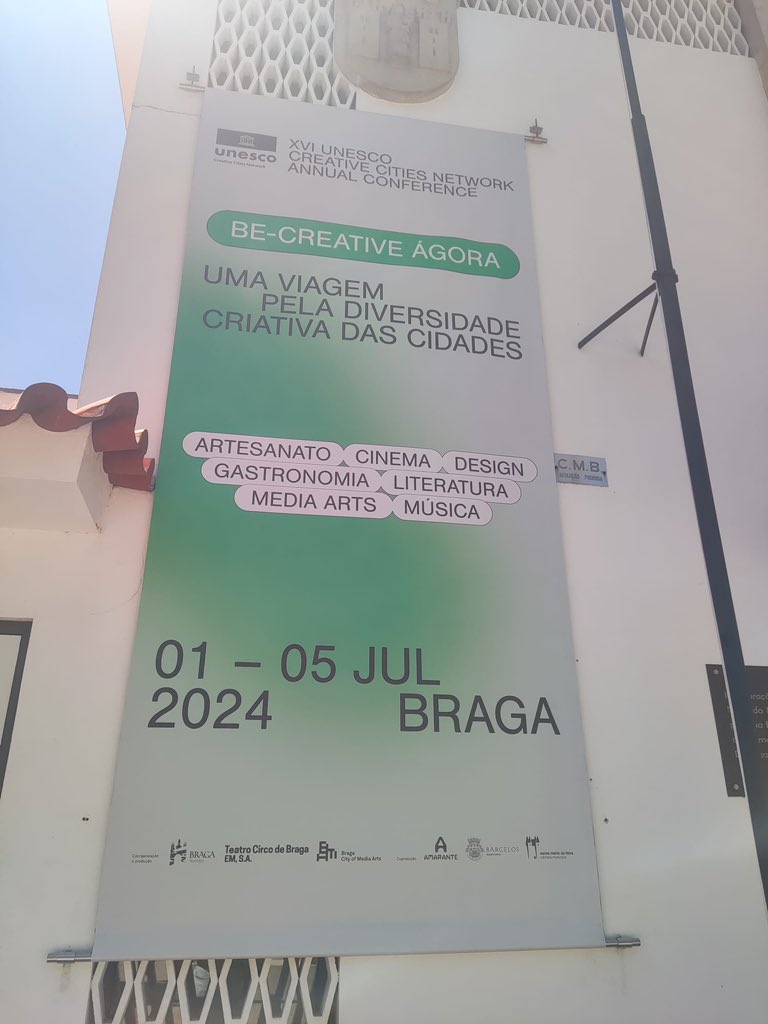 Molt feliços de tenir el curtmetratge Morfema de <a href="/InsMatadepera/">Institut Matadepera</a> <a href="/AjMatadepera/">Aj. Matadepera</a> a la XVI trobada de ciutats creatives de la <a href="/UNESCO/">UNESCO 🏛️ #Education #Sciences #Culture 🇺🇳</a> a Braga, Portugal. uccnbraga24.com/be-creative-ag…