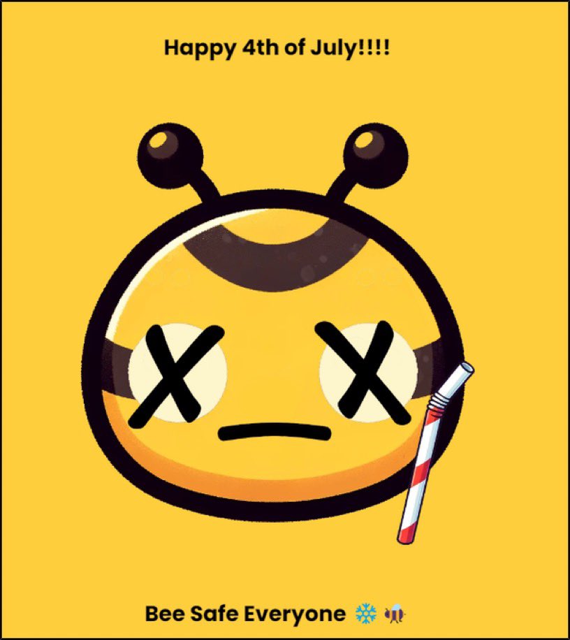 <a href="/CokeBees/">❄️🐝👑CokeBees</a> Happy Fourth of JuHIVE 🤣 love it GM