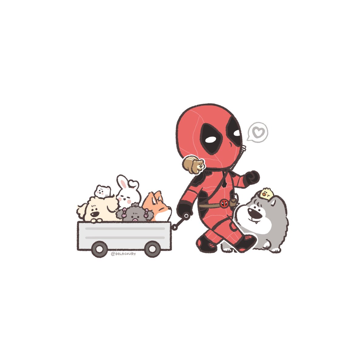 delacoury's tweet photo. ‘I LOVE STRAY KIDS’ 🤍♾️

#Straykidsfanart 
#SKZOOfanart
#StrayKids 
#Deadpool https://t.co/8yaFYDRZXu
