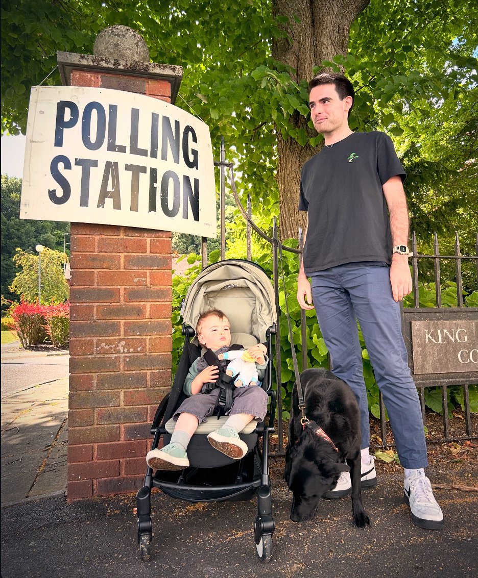 Sons/grandsons/dogs/dolls at polling stations #voted