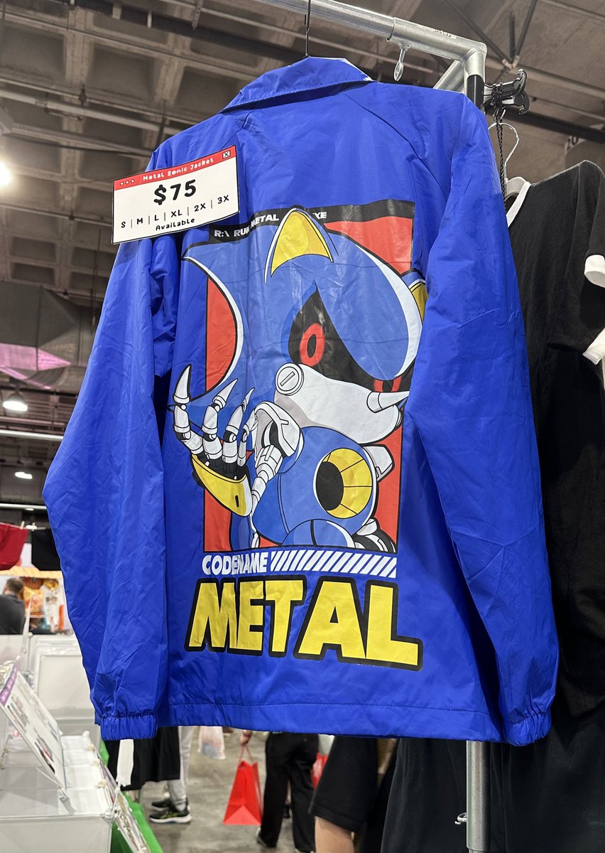 FrackDeals's tweet photo. .@nerdy_bit has some epic Metal Sonic and Gamma jackets! Artist Alley booth 225 (Kentia Hall) at #AnimeExpo  

Go check them out! 👀 https://t.co/LCnMIQhCnd