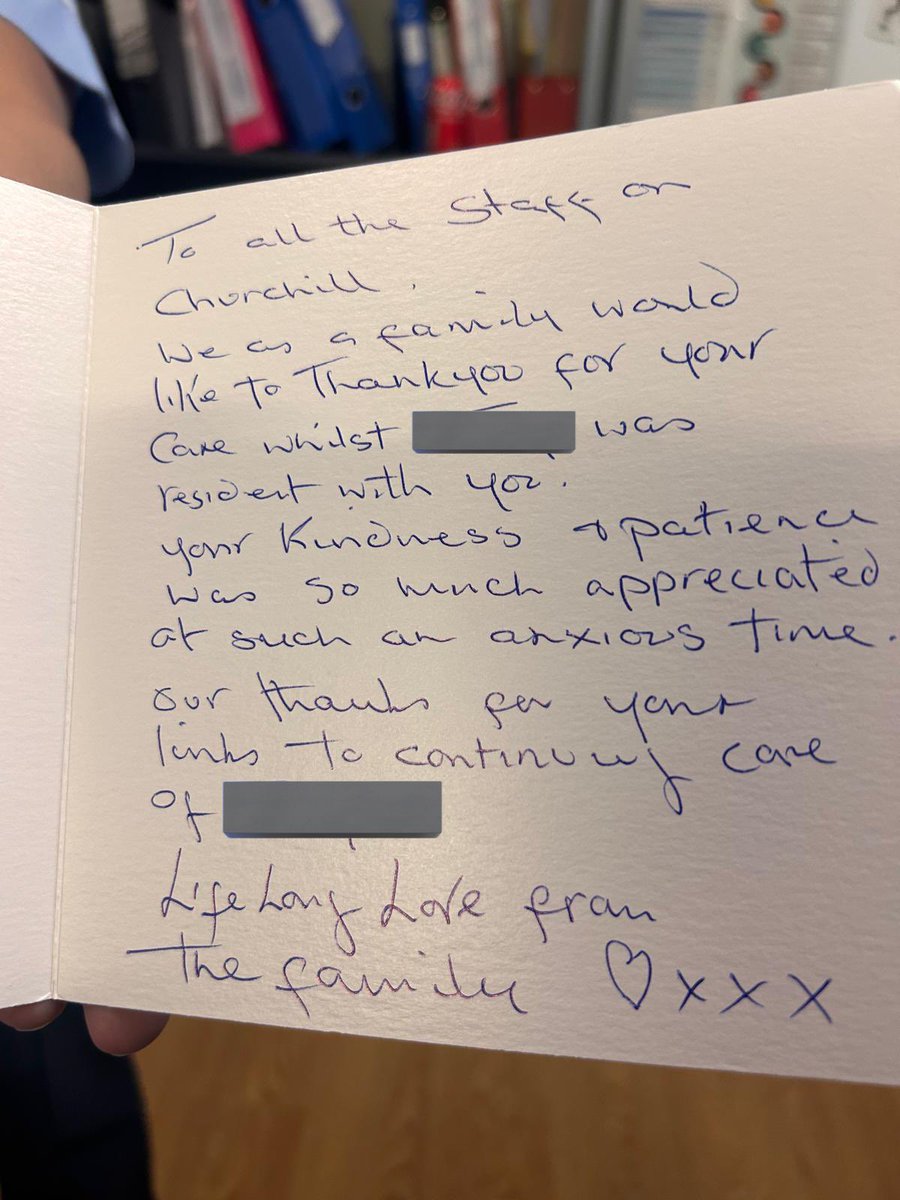 Amazing feedback for team Churchill ☺️