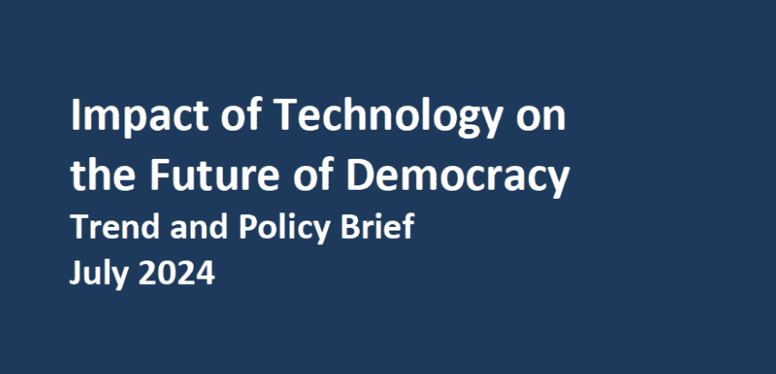 CommunityofDem's tweet image. New: &quot;Impact of Technology on the Future of Democracy: Trend and Policy Brief&quot; developed by CoD Working Group on Democracy and Technology #DemTech outlines trends affecting the state of democracy and corresponding policy recommendations to address them 

community-democracies.org/app/uploads/20…