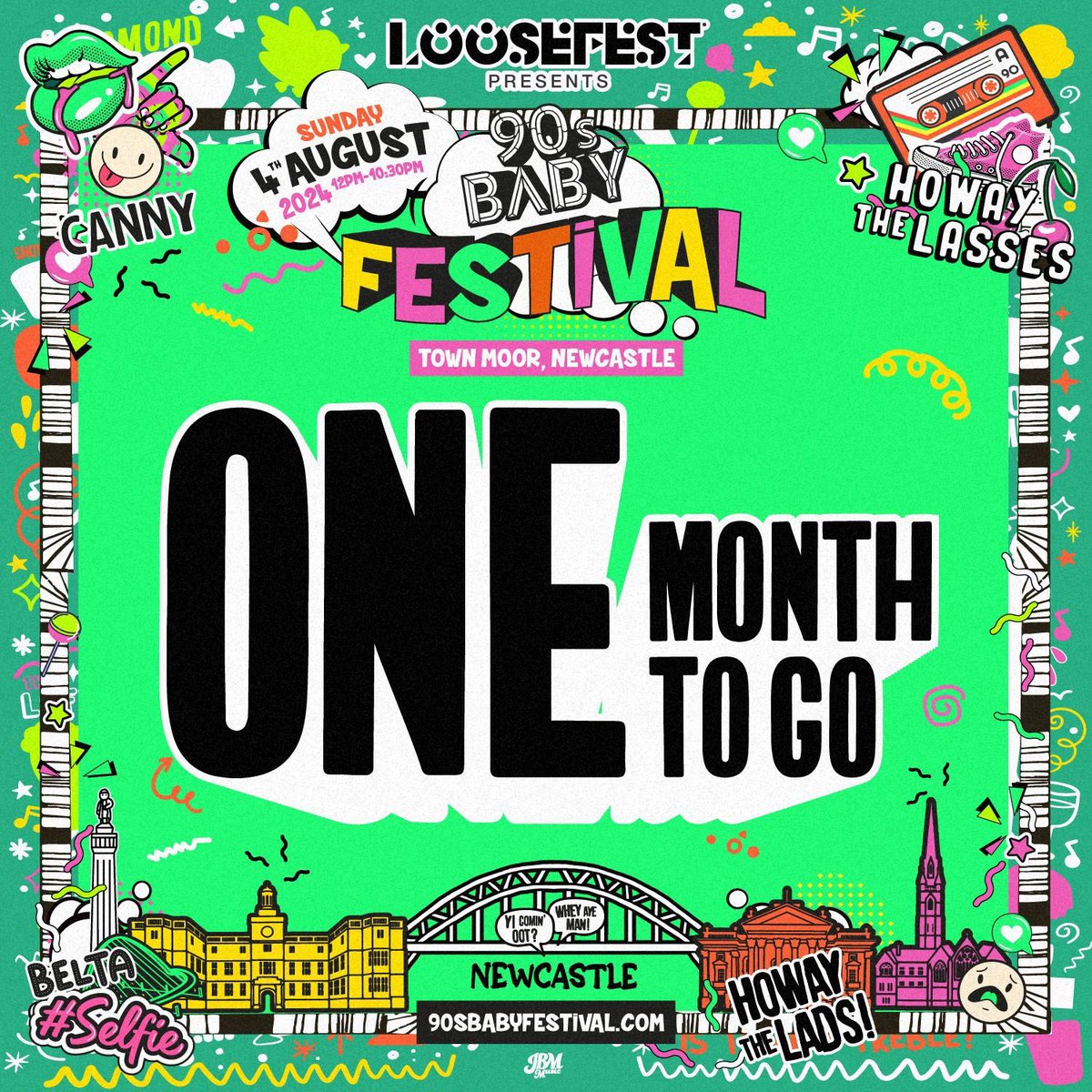 One month today until we are back on the Town Moor for 90s Baby Festival W/ Ronan Keating, Nick Carter (Backstreet Boys), Peter Andre, Blue &amp; more 
￼
 ❌ Tickets now on Final Release! ❌
￼
90sbabyfestival.com
