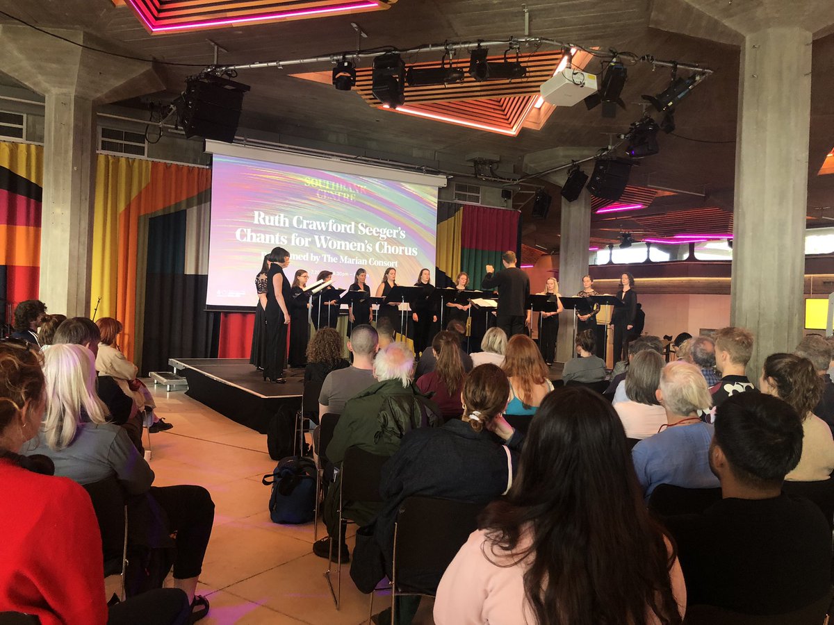 kate molleson (@katemolleson) on Twitter photo It begins. Ruth Crawford Seeger chants <a href="/marianconsort/">The Marian Consort</a> opening Sound Within Sound <a href="/southbankcentre/">Southbank Centre</a> 🎉 It begins. Ruth Crawford Seeger chants <a href="/marianconsort/">The Marian Consort</a> opening Sound Within Sound <a href="/southbankcentre/">Southbank Centre</a> 🎉