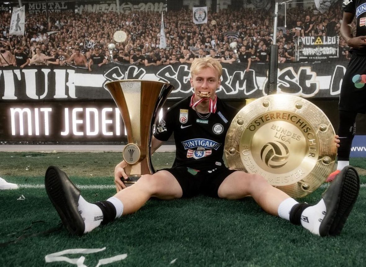 🔴⚪️ Mika Biereth joins Sturm Graz from Arsenal on £4m deal, permanent move approved.

There will be sell-on clause for #AFC too.