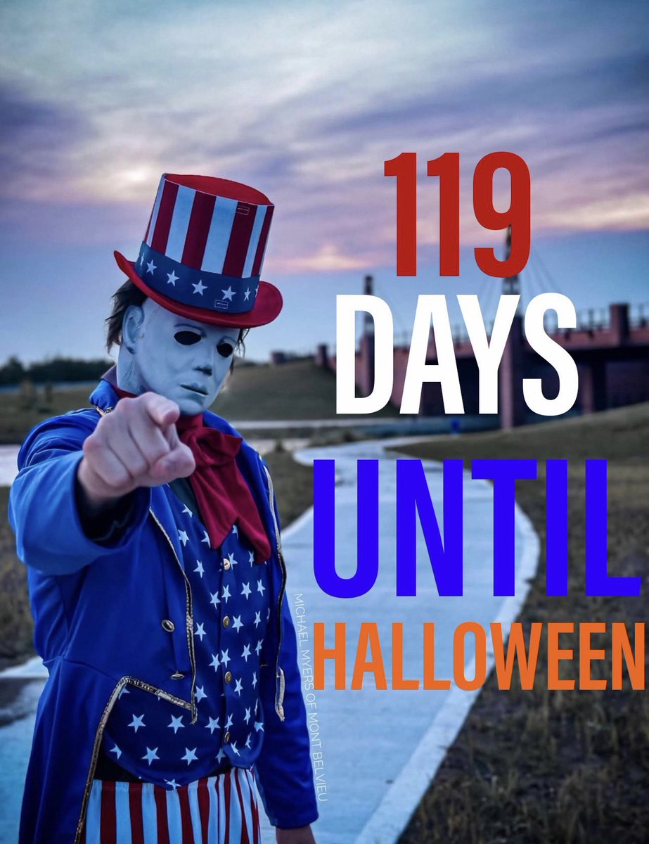 119 Days Until Halloween 🎃 🧨 
#Halloween2024 #4thofJuly