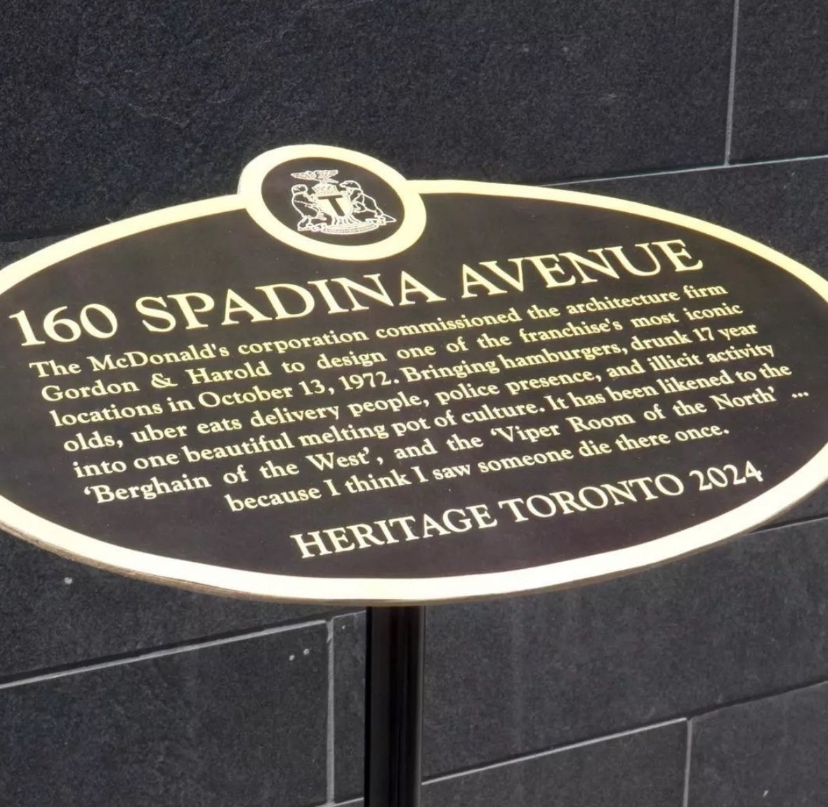 A super sized LOL at “Berghain of the West”