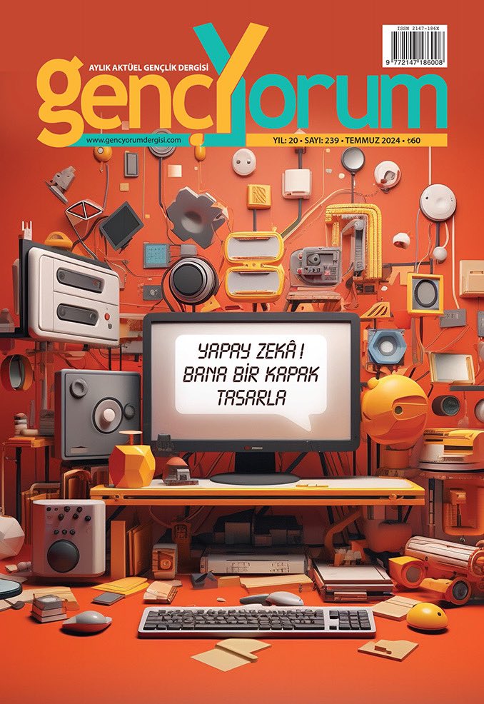 2024 Temmuz sayımız çıktı!

Genç Yorum Dergisi Temmuz 2024 sayısında uzun süredir gündemden düşmeyen yapay zekâ konusunu ele aldı.

gencyorumdergisi.com/2024/07/2024-t…

Ayrıntılar Temmuz sayımız ve web sitemizde…

#dergi #gencyorum #yapayzeka #bilim #devrim #temmuz