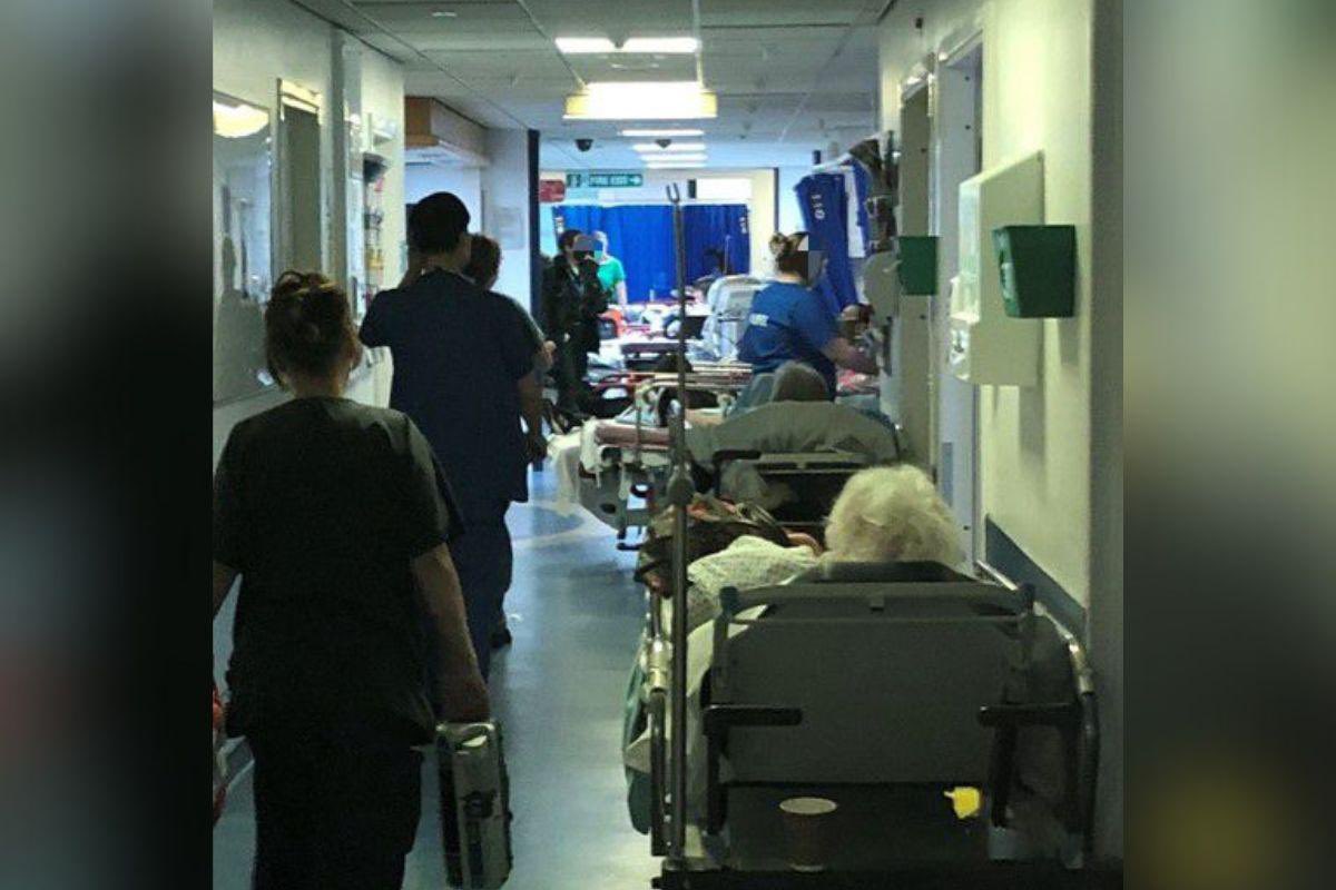 This is where I work as an A&amp;E consultant. It's like this everywhere,   everyday. 

Over the last 14 years, the unacceptable has become the accepted.

My patients deserve better.
#GE2024