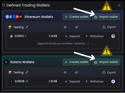 definedfi's tweet photo. You can now import your wallet into Defined!

Import you existing wallet(s) into https://t.co/SfAqTsxmsw to unlock seamless trading and wallet management tools on $ETH, $ARB, $BLAST, $OP, and $SOL!

Gain an edge with Defined. 📈 https://t.co/nfAYgtSpcg