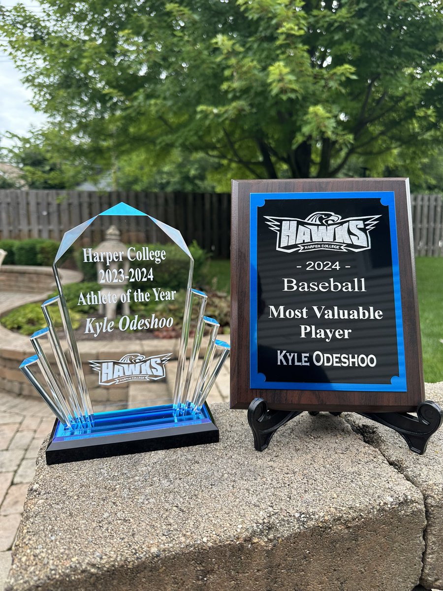 Extremely blessed to have received these two awards. None of the success I had at Harper would have been possible if it weren’t for my teammates and coaches.