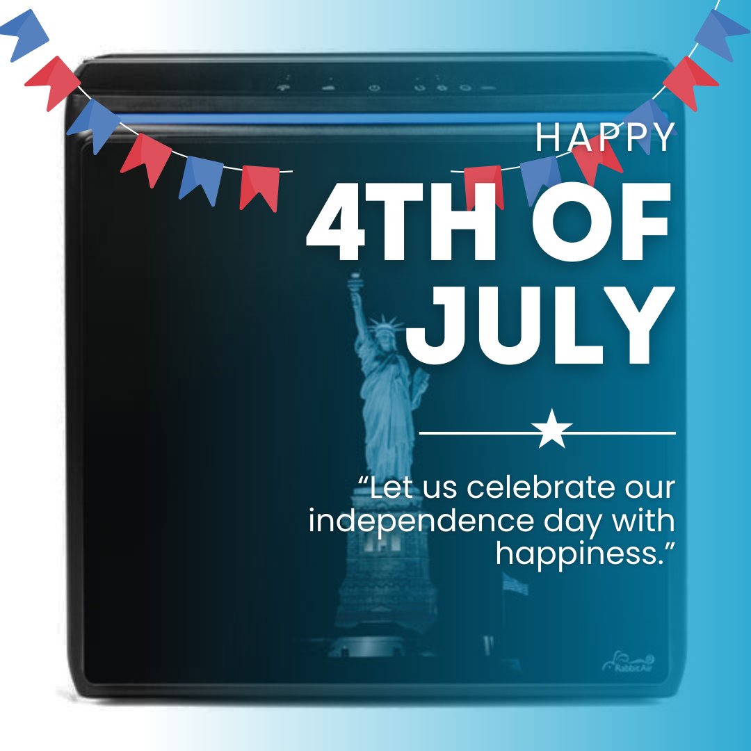 Wishing you a sparkling Fourth of July filled with clean air and freedom! Celebrate safely and breathe easy.

#FourthOfJuly #Happy4th #AirPurifier