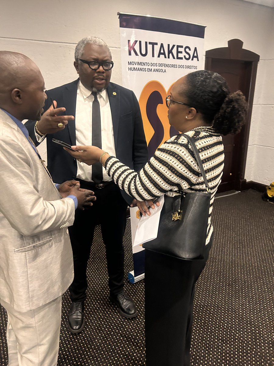 Today, we carried out a high-level academic visit in Luanda with mandate holders from the African Comission  and <a href="/UN/">United Nations</a>. We discussed the protection of fundamental rights in Angola, strengthening <a href="/kutakesa/">Kutakesa</a> 's commitment to a safe environment for human rights defenders.
