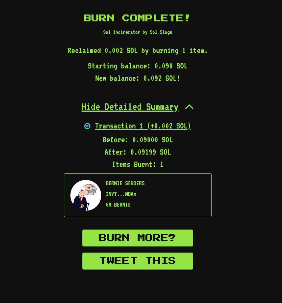 Bernie Senders CTO tweet media