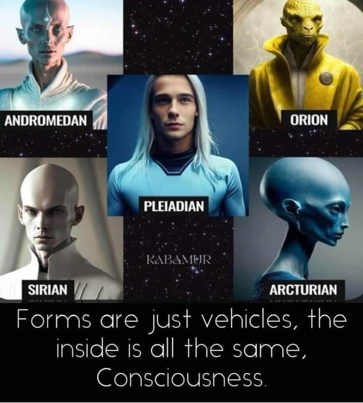 2damaxi's tweet photo. Be familiar with Galactical beings from across the cosmos...
Some of you are starseeds...
Remember who you are...!
#galactical #starseeds #cosmictruth https://t.co/Lcy5MVLyT1