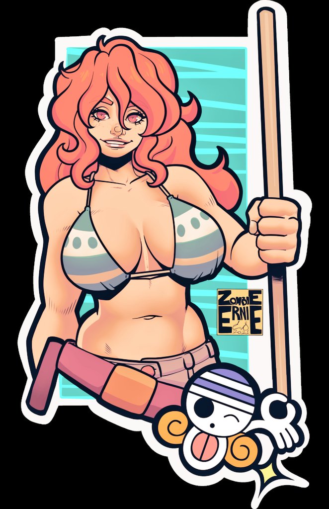 「Oh no, I missed Nami's birthday yesterda」|ZombieErnieのイラスト