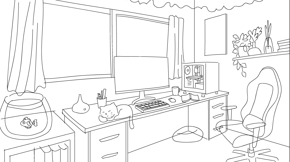 have 2 project going on for lofi animated stream overlay