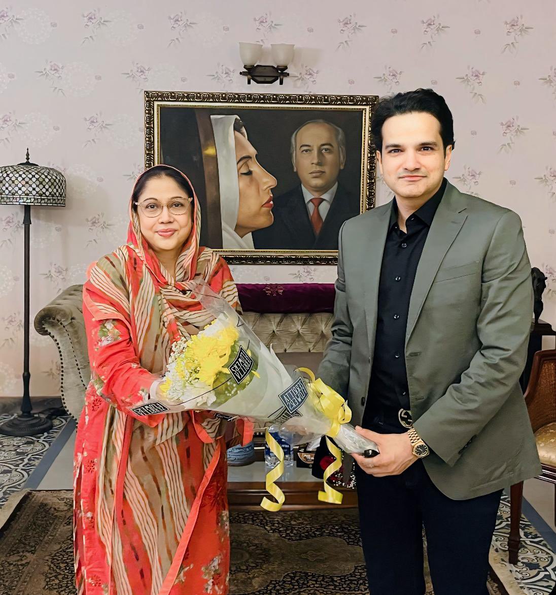 Met with Mrs Faryal Talpur Sahiba at Zardari House, Karachi today &amp; thanked the leadership for putting their trust in me by appointing me as the Spokesperson for the Sindh Government.#PPP #SindhGovt #Spokesperson