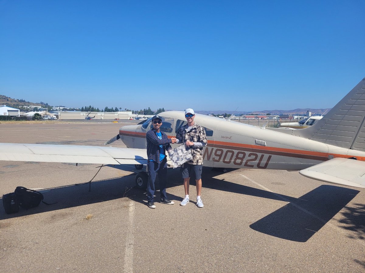 Ditcher718's tweet image. First solo flight in the books ✈️