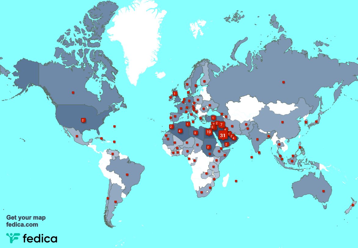 Special thank you to my 26 new followers from Algeria, and more last week. fedica.com/!myboooks