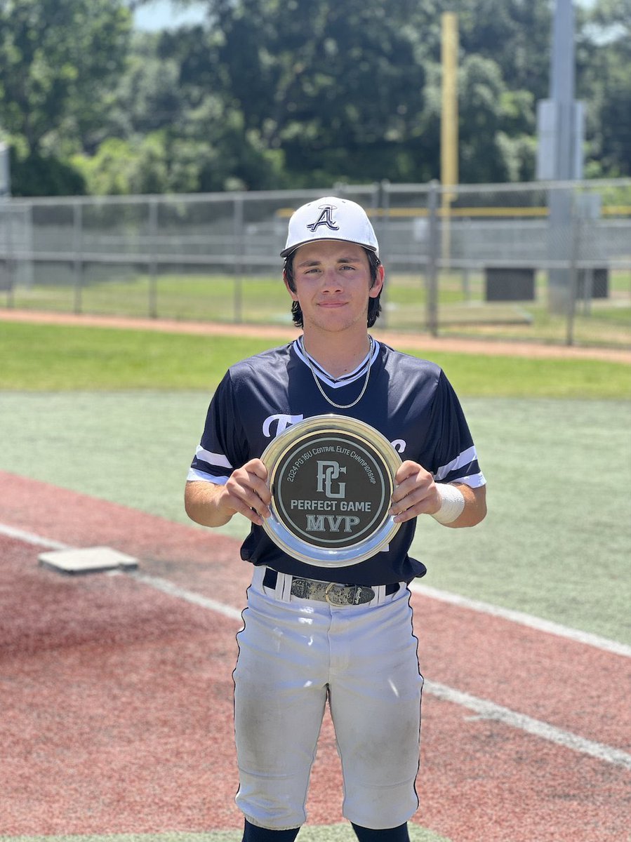 Congratulations to Texas Angels 2026 Day on a Runner Up at PG WWBA 16u Central Championship. These boys have played some big time baseball this summer, the 2026 class is one to watch over these next couple years. We would also like to congratulate Nolan Gomez, who was named MVP.