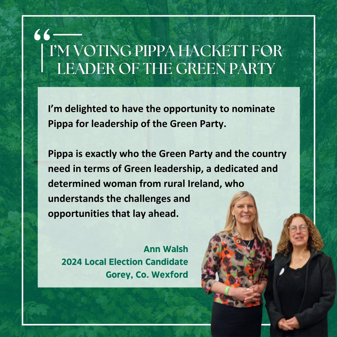 Pippa Hackett (@pippa_hackett) on Twitter photo <a href="/paulinegalway/">Senator Pauline O'Reilly</a> <a href="/stevensgreen1/">Steven Matthews</a> <a href="/DollardMaria/">Cllr Maria Dollard</a> @pearseanseo <a href="/iva_pocock/">Iva Pocock</a> <a href="/lbcilldara/">Lorraine Benson @lbcilldara.bsky.social</a> I'm running out of adjectives to describe the incredible work of friends & colleagues who have offered their support. <a href="/annwalshgreen/">Ann Walsh</a> is one such friend whose research and grassroots work is core to individual and community well being in face of biodiversity loss. Thank you, Ann. <a href="/paulinegalway/">Senator Pauline O'Reilly</a> <a href="/stevensgreen1/">Steven Matthews</a> <a href="/DollardMaria/">Cllr Maria Dollard</a> @pearseanseo <a href="/iva_pocock/">Iva Pocock</a> <a href="/lbcilldara/">Lorraine Benson @lbcilldara.bsky.social</a> I'm running out of adjectives to describe the incredible work of friends & colleagues who have offered their support. <a href="/annwalshgreen/">Ann Walsh</a> is one such friend whose research and grassroots work is core to individual and community well being in face of biodiversity loss. Thank you, Ann.