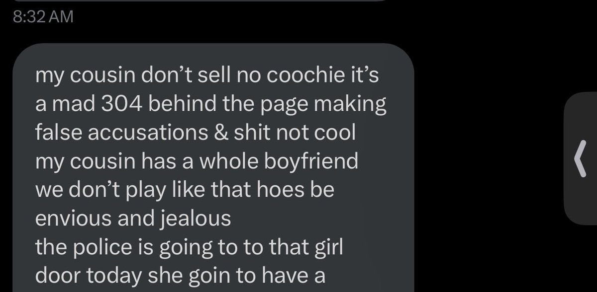 it was a fake page y’all. that girl is innocent