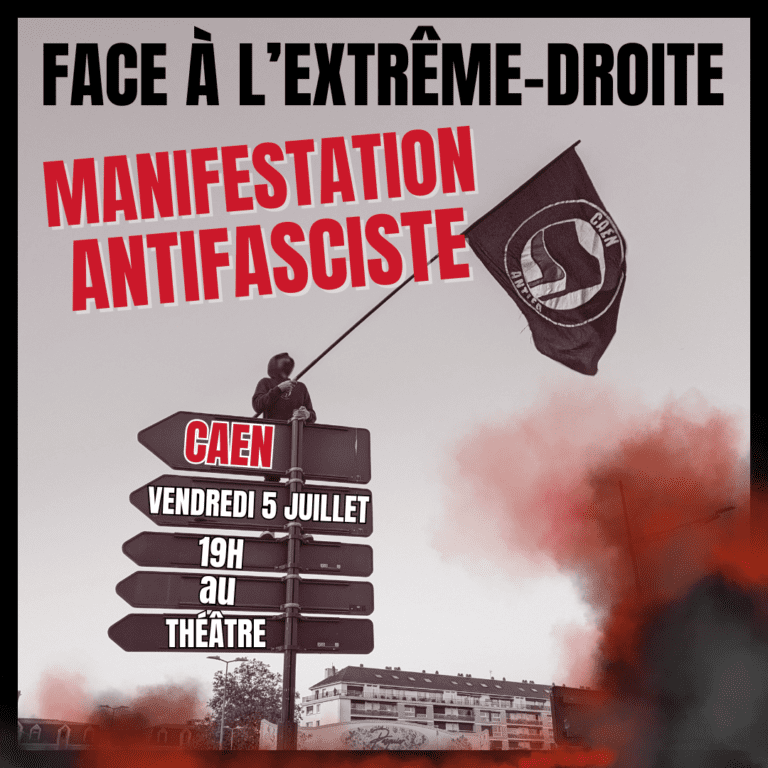 Demaon à 19h place du théatre à #caen  on descend dans la rue contre l'extreme droite!!