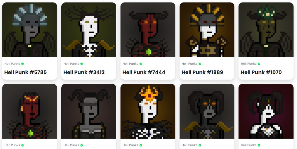 VulcanPRMR's tweet photo. Just minted @Hellpunks_ 
Very cool stuff, only 0.22inj on public.

Also you will get some airdrop later for what you hold.
Check them on Talis. https://t.co/3vC5giEdX3