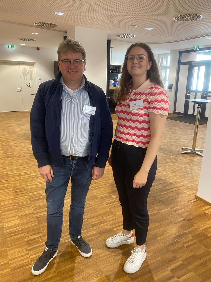 J_Becker_Inf's tweet photo. I spent my birthday with the man who has sustainably changed my life, Prof. Dr. Volker Lohmann, and Sarah Prallet of Dao Thi Lab, presenting our project at the Baden-Württemberg Stiftung. https://t.co/5dDEKY1SSu