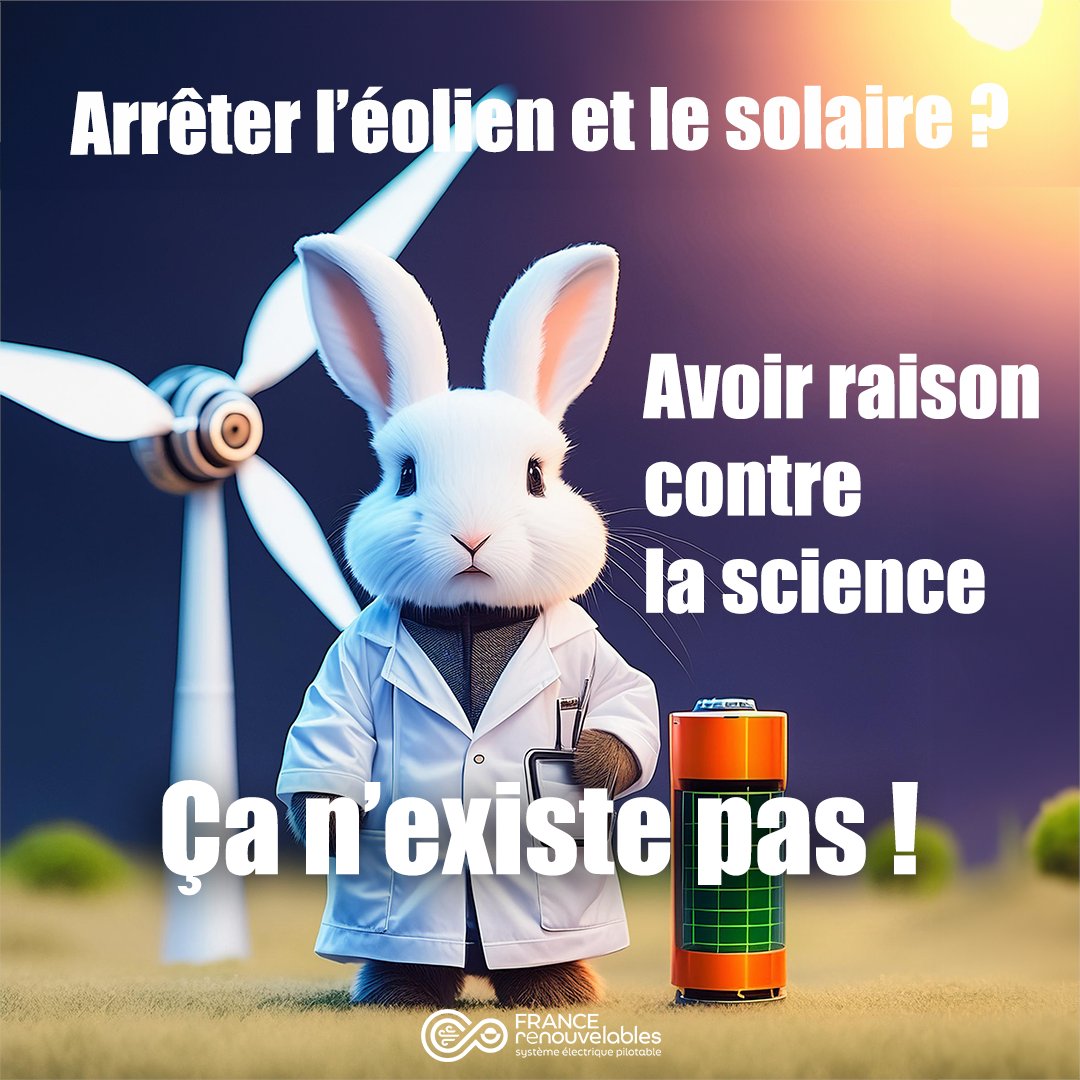 f_renouvelables's tweet photo. [#Legislatives2024] La science, l’économie et les faits disent tous la même chose : les énergies renouvelables sont indispensables à la croissance, à la souveraineté énergétique, et à la baisse des factures. Alors pourquoi vouloir les arrêter ?

Le gestionnaire du réseau de transport d'électricité (RTE), les experts du GIEC, l'Agence Internationale de l'Énergie (IEA) disent tous la même chose : les énergies renouvelables, et particulièrement l'éolien et le solaire sont indispensables pour faire reculer les énergies fossiles.

Elles sont aussi les énergies les moins couteuses à déployer dans le monde et se construisent en un temps record. Elles emploient 50 000 personnes en France.

Notre mix énergétique est toujours composé de 63% d'énergie fossiles et le prochain EPR2 ne sera opérationnel au mieux en 2035 selon EDF. 

Dans ce laps de temps, seul l'éolien et le solaire pourront faire reculer sensiblement le pétrole et le gaz en France. Ce n'est pas un problème c'est une solution. 

Grâce au nucléaire et aux énergies renouvelables  la France a tous les atouts pour relever le défi du siècle.

Ne laissons pas ceux qui ne veulent que rien ne change décider pour nous !

#EnR #éolien #solaire #climat #énergie #avenir #emplois #elections2024