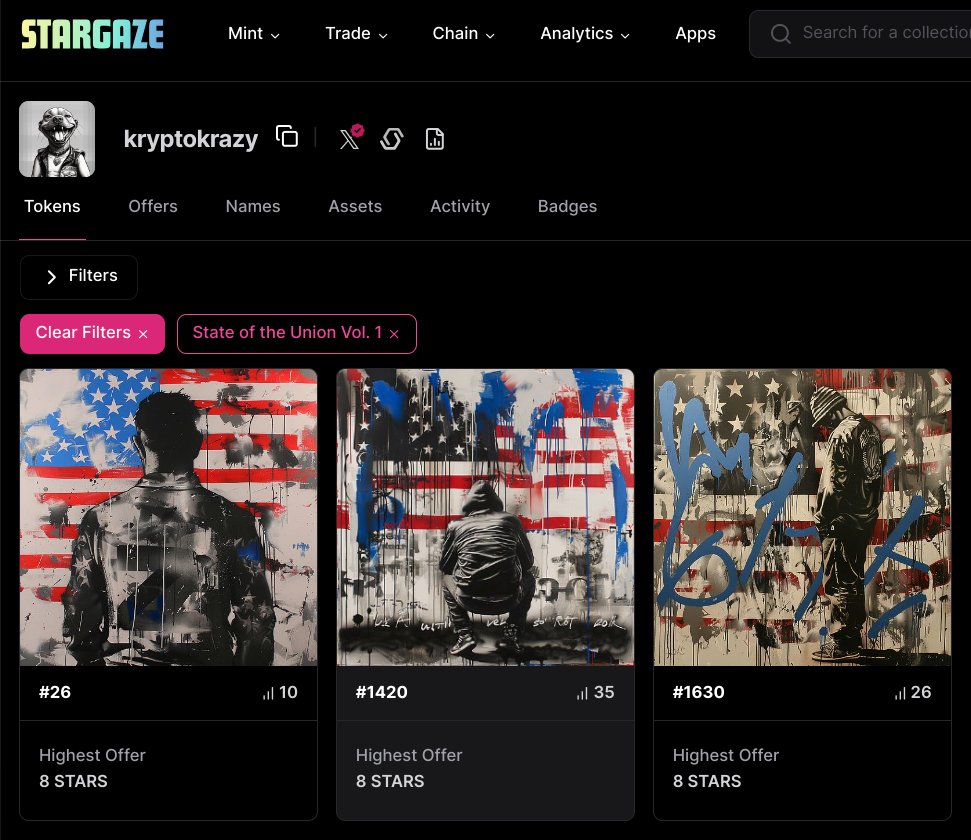 kryptoKrazy2024's tweet image. #KryptoKrazy #ChoppingBlock @fanksyNFT
         --------&amp;gt;Auctions &amp;amp; For Sale&amp;lt;---------

In honor of July 4th we are starting our Chopping Block Promotions to sell unwanted NFTs. You can score Unbelievable Deals! Auctions start at 1 Star, Sales set under Floor Price.