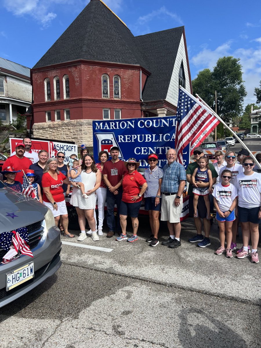 AJSchwadron's tweet image. Had a great time with the family and the Marion county GOP in the Hannibal Independence Day parade.
#MoSos