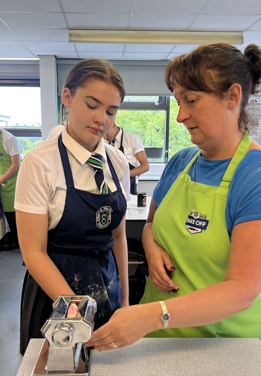 I know what our Year 11 Food Tech group are all having for dinner this evening……lovely home made pasta and sauce! 
Kneading the pasta and using the rolling/cutting machine was a lengthy but rewarding process. Great work Year 11! 
💙🍝💚🇮🇹💙