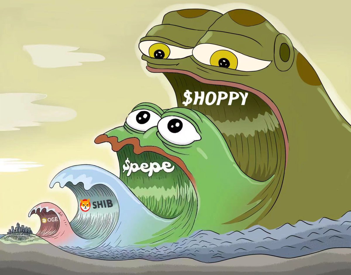 $Hoppy the first 🐸 b4 $Pepe and $Kas the safest blue chip without tier 1s are my safest and best plays as for now 🔥🔥 #NoFear buy the dips! #btc #Kas #Hoppy