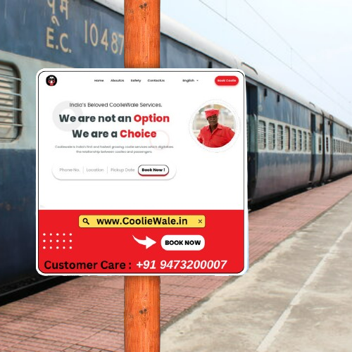 Coolie booking by Clicking without Blinking!

A smart, simple and easy way to do your booking for Coolie available now at BSBS ( Banaras ) Station through QR code.
<a href="/PMOIndia/">PMO India</a> <a href="/RailMinIndia/">Ministry of Railways</a> <a href="/drmbsbner/">DRM Varanasi</a>