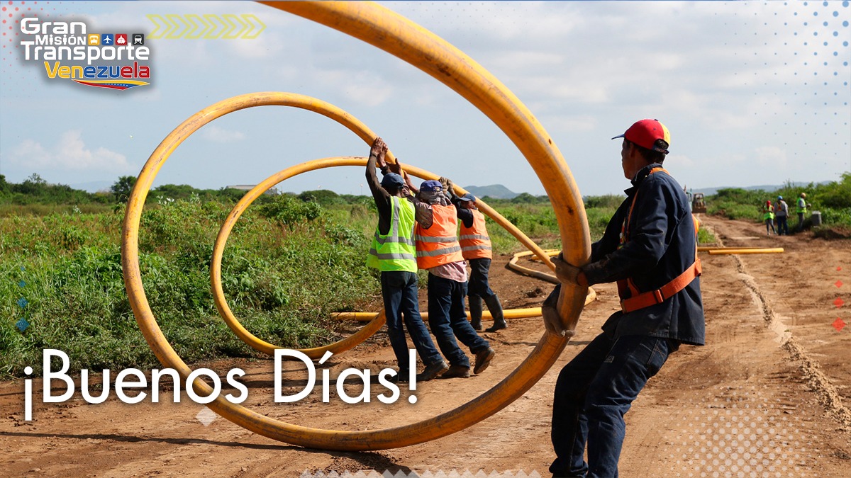 mintransporteve's tweet photo. ¡La Gran Misión Transporte Venezuela te desea buenos días! Continuamos avanzando en la construcción de la Venezuela Potencia
#LaGMTVzlaIndetenible https://t.co/6gTpfzOsXF